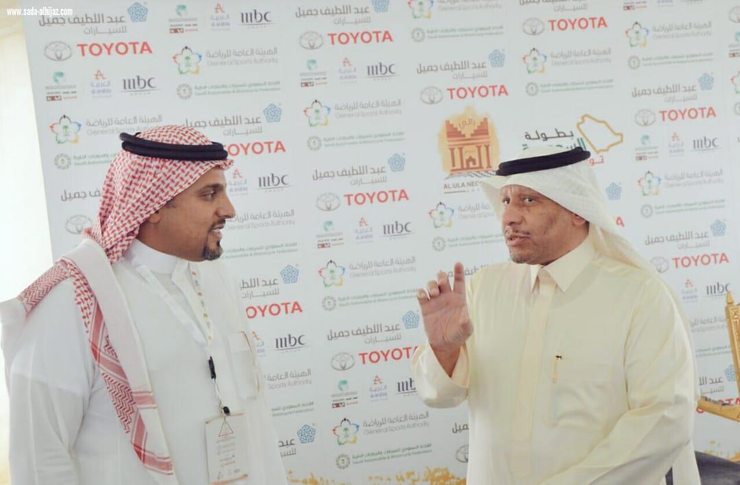 مع نهاية رالي العلا نيوم مؤسس مجموعة إعلاميو وإعلاميات العلا يقدم الشكر لمنظمي السباق وأبطاله