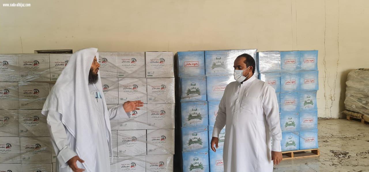 تحت شعار شتاؤنا سعد وبفرحتكم نسعد بر جازان  تدعم قطاع الدائر والعيدابي بـ  3500 سلة غذائية 