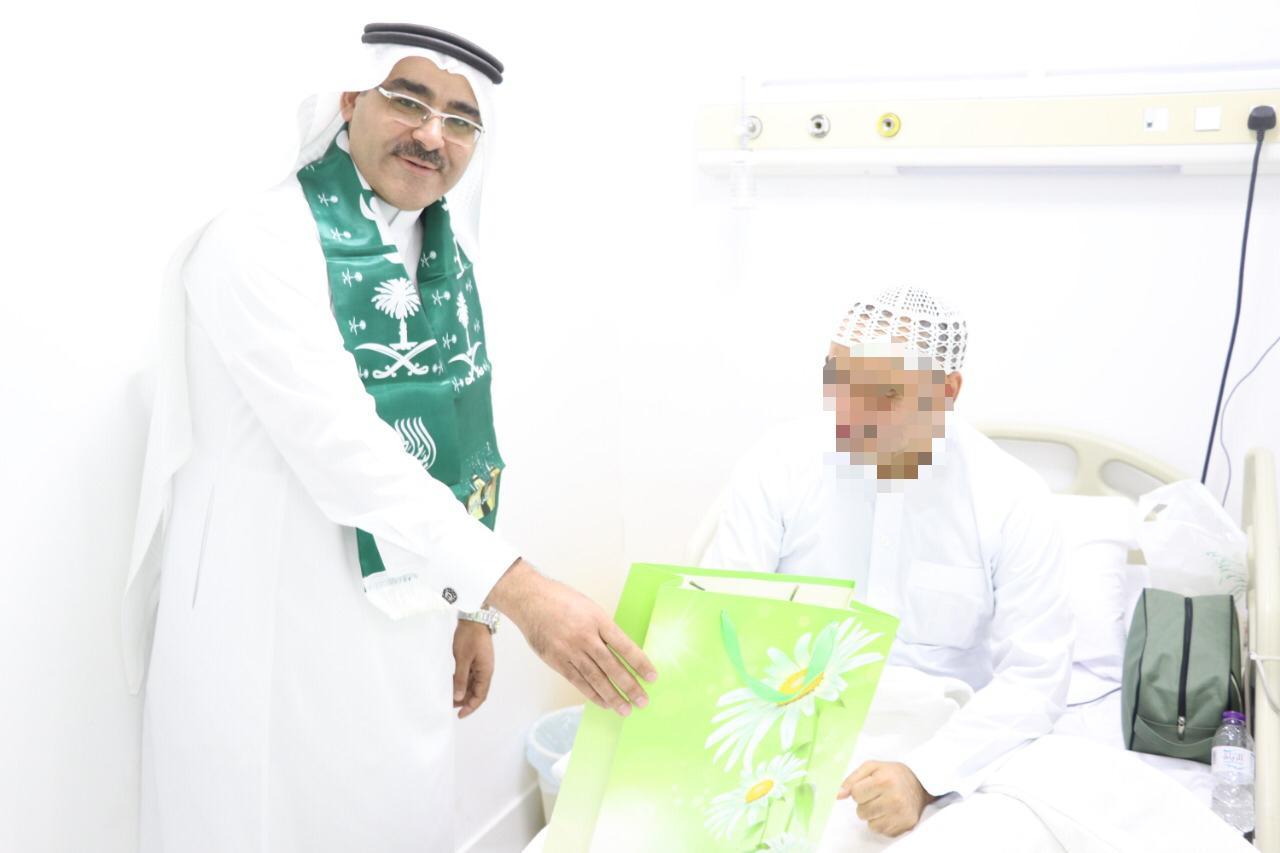 مستشفى الملك فهد بالمدينة يحتفل باليوم الوطني ويشارك المرضى فرحة الوطن .