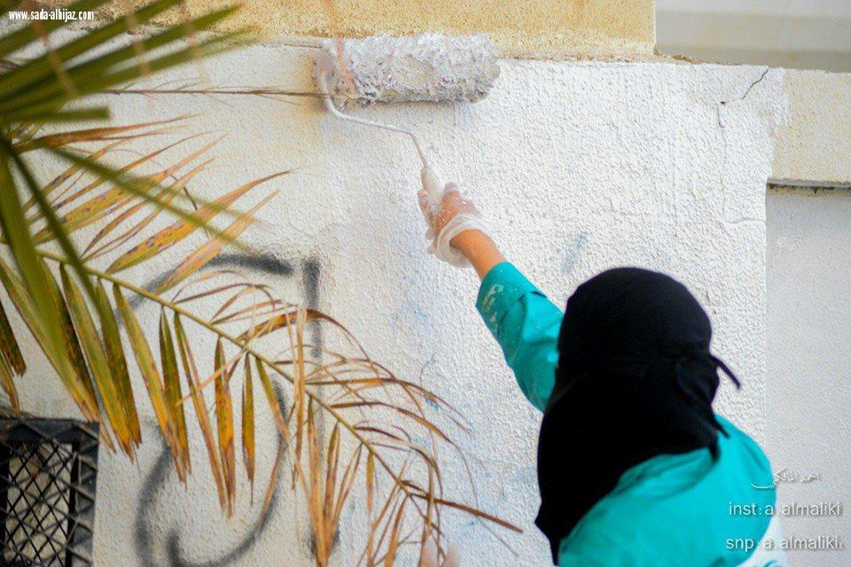 عودة حملة مدينتي أجمل لمواصلة عملها الميداني التطوعي في حي ابن سويلم 