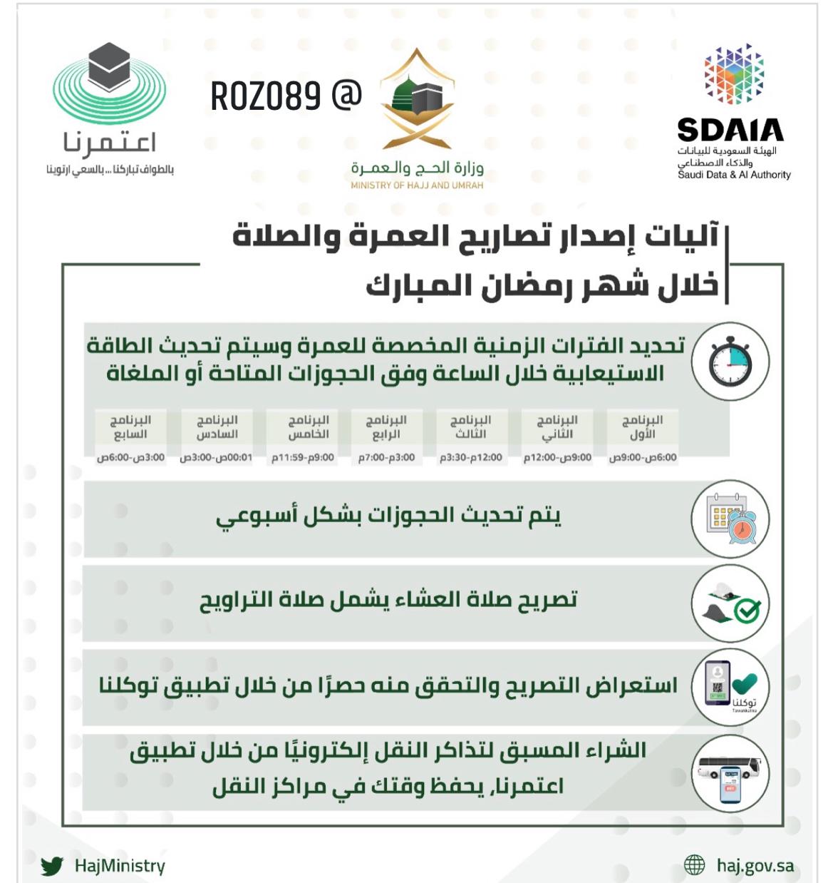  الكشف عن ضوابط وآليات إصدار تصاريح العمرة والصلاة خلال رمضان
