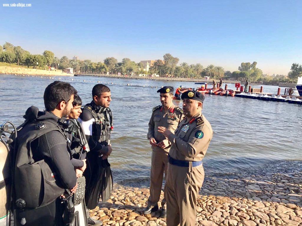 بحضور اللواء الدعيج  مدني الرياض ينهي برنامجه التدريبي للانقاذ المائي بمشاركة ١٢١ متدرب 