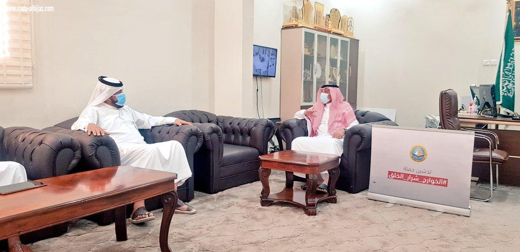 تهدف للتوعية والتحذير من خطر الخوارج وجماعة الإخوان والسروية والقطبية والجماعات المنحرفة والضالة محافظ صامطة يدشن حملة الخوارج شرارالخلق