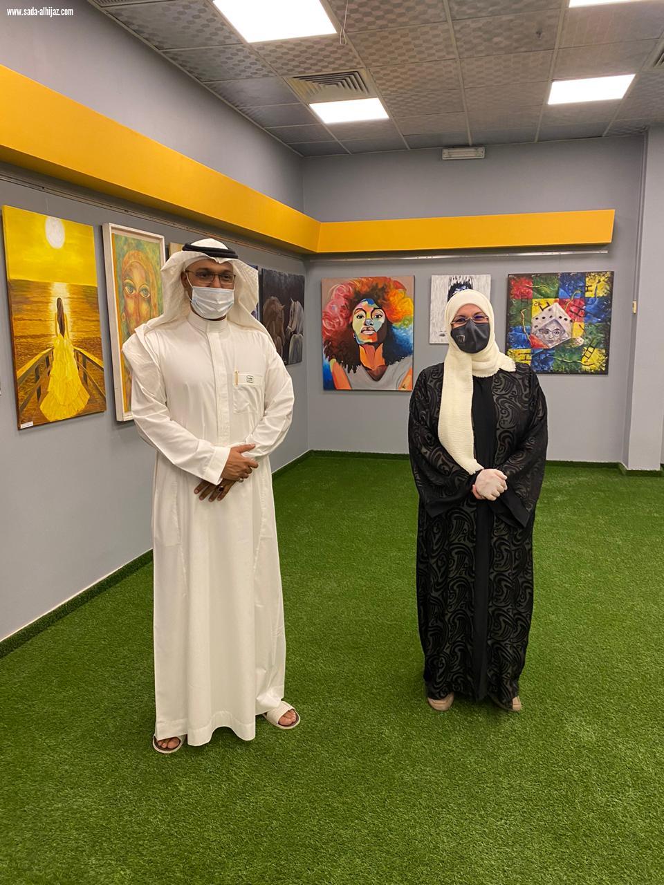 رواق أديبات ومثقفات المدينة المنورة ينظم يوم الخميس الموافق ٢ ذو الحجة من العام ١٤٤١هـ  المعرض الفني التشكيلي 