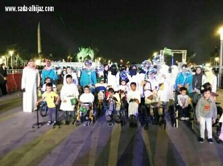 اطفال يقهرون الإعاقة  بالألعاب الحركية