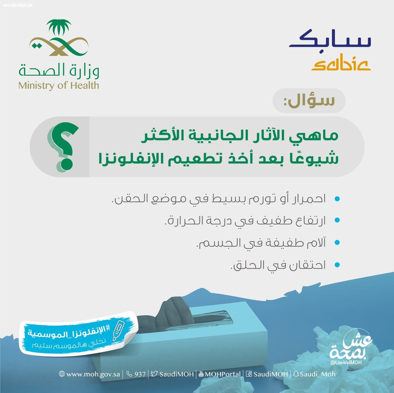 استمرار الحملة السنوية  الشتوية للتطعيم ضد الانفلونزا الموسمية بمستشفى الملك فهد والعزيزية للاطفال بجدة