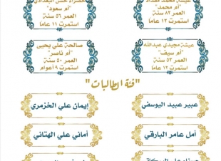 *جمعية تحفيظ القرآن الكريم بمحافظة الحجرة تخريج  الدفعة الثالثة من الخاتمات ضمن برنامج *تاج الوقار*
