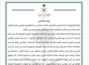 وفاة سعودي في حادث تصادم طائرتين في جنوب إفريقيا