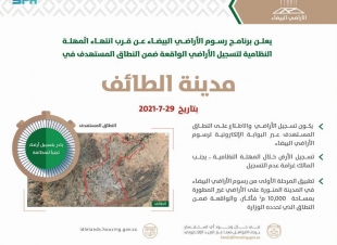 الأراضي البيضاء: 15 يومًا على انتهاء مهلة تسجيل أراضي الطائف وجازان