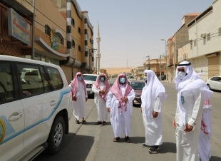مدير فرع هيئة القصيم يزور هيئة الشماسية ويتفقد العمل الميداني 