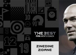 زين الدين زيدان افضل مدرب في عام 2017