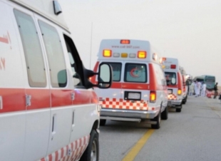 السرعةالزائدة تسبب وفاة و5 إصابات في حادث تصادم 