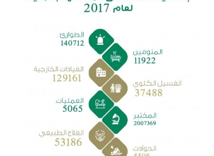 بالأرقام مستشفى الملك فهد بالمدينة يقدم خدماته لأكثر من 269 الف زائر خلال عام 2017 