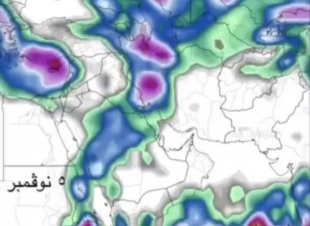 الارصاد توضح حقيقه هطول امطار غزيره نهايه الشهر الجاي
