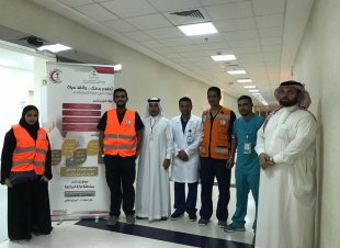 مجمع الملك عبدالله يحتضن حملة تبرع هلال جدة بإحتساب اربع ساعات تطوع للمتبرع
