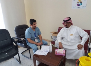 حملة تطعيم الأنفلونزا في الحماية الإجتماعية بالأحساء