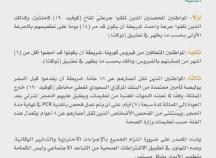 اعتماد سريان رفع تعليق سفر المواطنين إلى خارج المملكة في الخامس من شوال القادم.. والداخلية توضح الفئات المسموح لها بالسفر