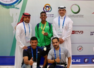 علي النخلي يحرز ذهبية سباق 100 متر في دولية فزاع لأصحاب الهمم