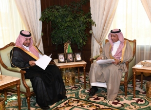 نائب أمير عسير يستقبل الرئيس التنفيذي لشركة المياه الوطنية م.محمد موكلي  