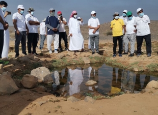 *على طول ٤٠ كلم ولمدة ٥ ساعات  اعضاء الرحلةالعسفانية يقتفون التأريخ والاثار*