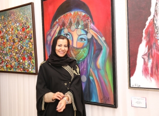 خمسةعشرفنانة مشاركة في معرض اندماج الحضارات الرابع بالتعاون مع جمعية الثقافة والفنون (بالرياض) 