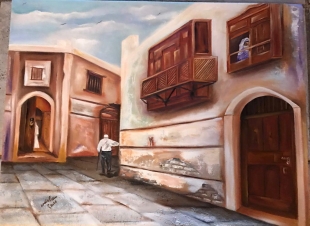 حوا ر مع الفنانة التشكيلية سهام منصور