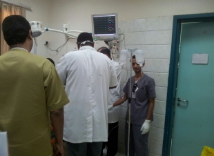 مستشفى بني مالك ينظم خطة فرضية لاستقبال حالات متعدده