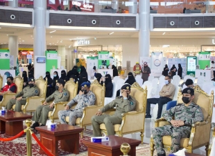 معرض الدفاع المدني بتبوك يختتم فعاليات اليوم العالمي