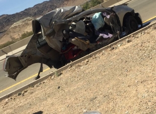 هلال الباحه يتعامل مع حادث اودي بإصابتين تم اسعافهم ونقلهم للمستشفى