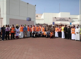 بمشاركة عدة جهات حكومية  فرضية حريق وهمي بمستشفى حراء العام بمكة