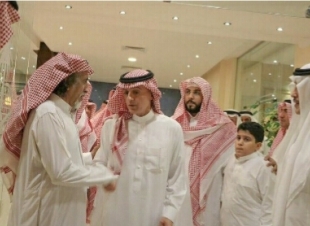 الجبير ينقل تعازي القيادة الرشيدة لأسرة محمد بن عبدالله عبدالدائم