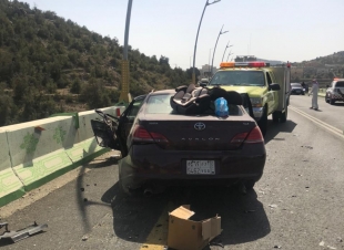 حادث تصادم قبل ظهر اليوم الأربعاء 