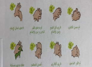 تفعيل اليوم العالمي لغسل اليدين بمدرسة الحقلة