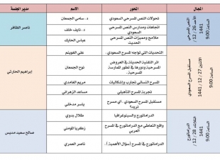 نادي الباحة الأدبي الثقافي يطلق الأحد القادم ملتقى المسرح الافتراضي الأول بمشاركة عرض مسرحي للطفل من دولة المغرب 