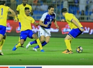 النصر ب المتخصص حضر والهلال بسالم وادواردو يقلب الطاوله