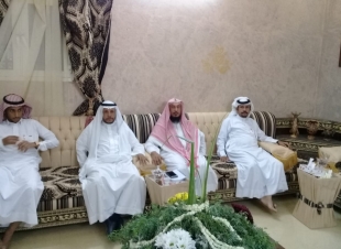 في ليلة الوفاء مشايخ واعيان بني حمد بمحافظة الطوال يكرمون الفيفي بمناسبة تقاعده
