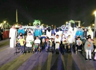 اطفال يقهرون الإعاقة  بالألعاب الحركية