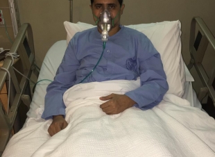 الزميل الحربي يرقد في مستشفي الجامعي