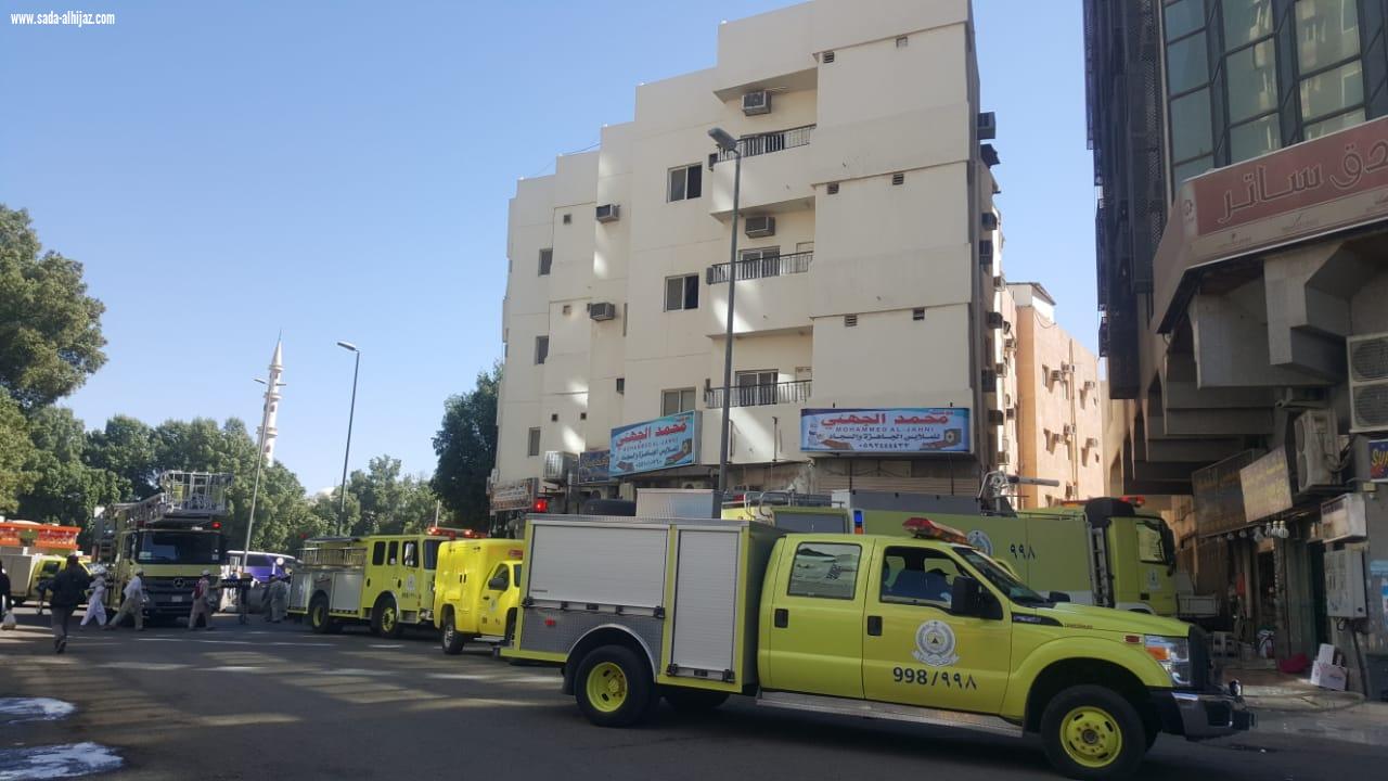 نشوب حريق في احد الفنادق على شارع ابا ذر بالمدينة المنورة