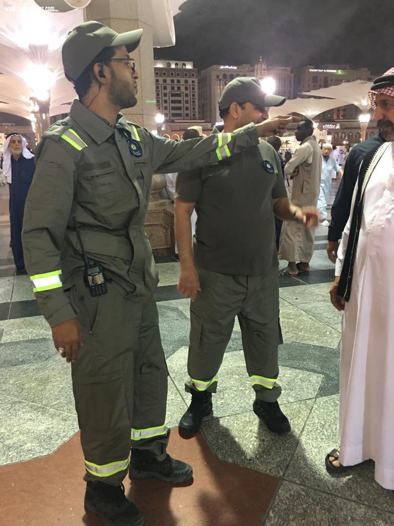 بالصور ..مشاركة المتطوعين في دعم وحدة التدخل في حالات الطوارئ بالمسجد النبوي الشريف