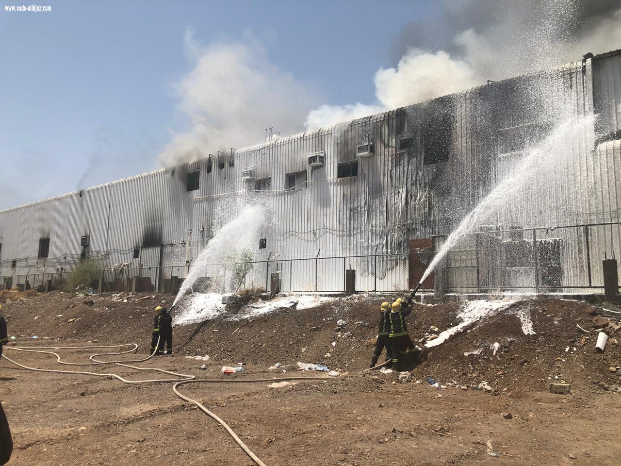 نشوب حريق في مصنع للرخام بالمنطقة الصناعية