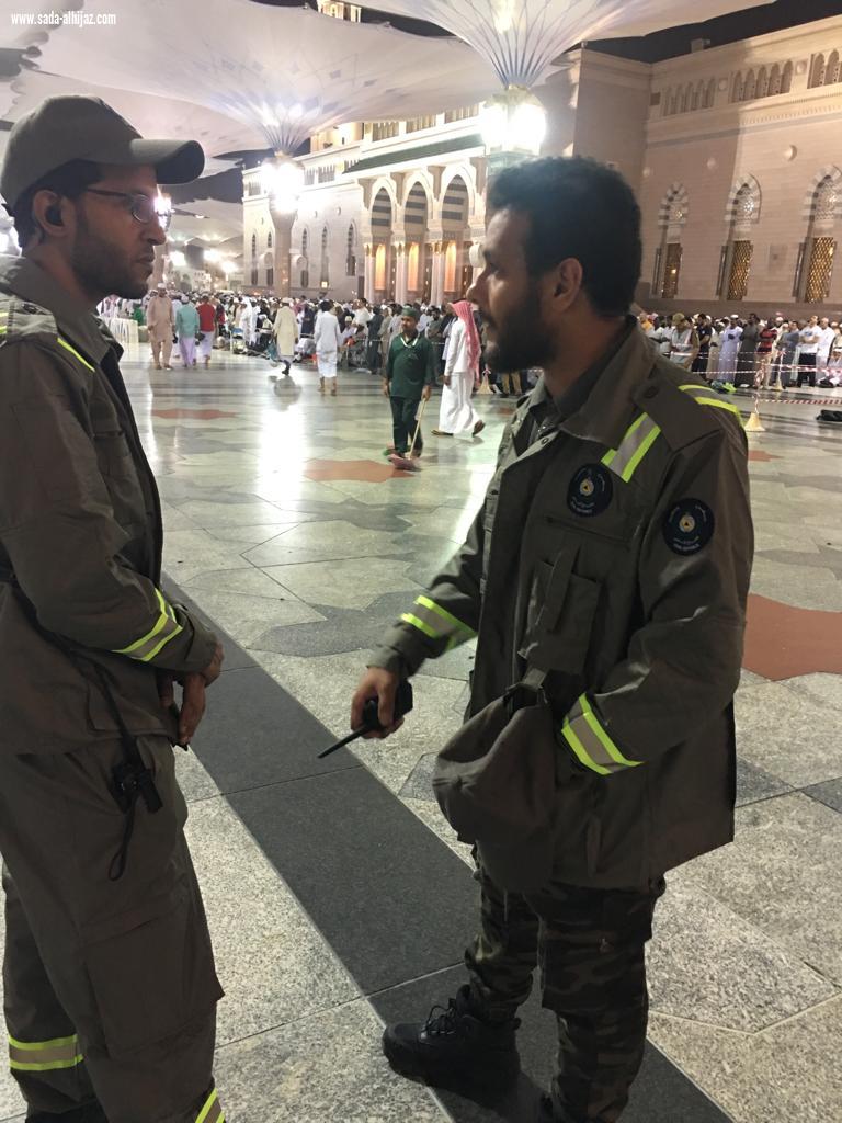 بالصور ..مشاركة المتطوعين في دعم وحدة التدخل في حالات الطوارئ بالمسجد النبوي الشريف