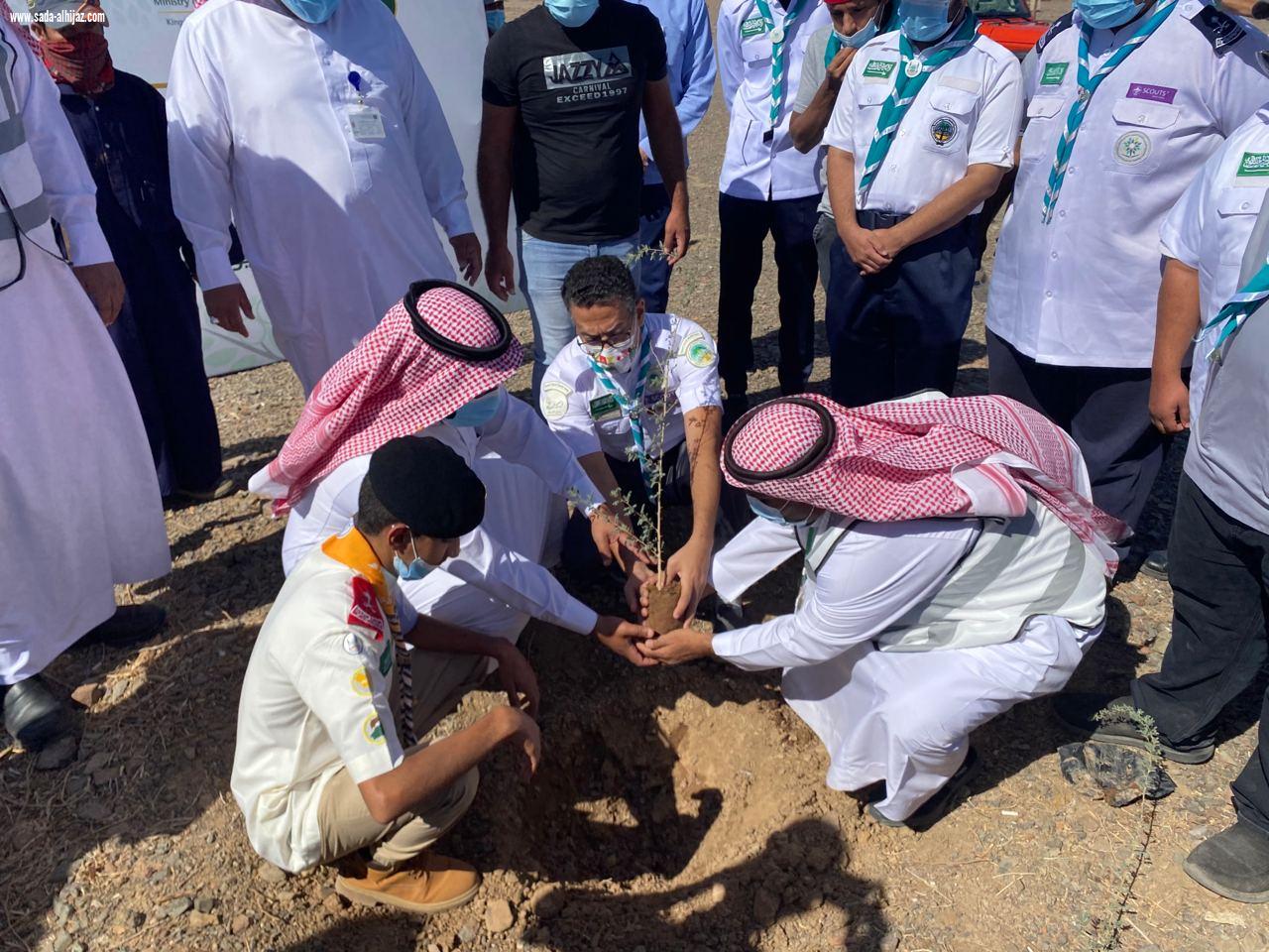 *فرع  وزارة البيئة والمياه والزراعة بمنطقة المدينة المنورة   يستكمل حمله لنجعلها خضراء في المنتزه الوطني بطريق تبوك بالمدينة المنورة  