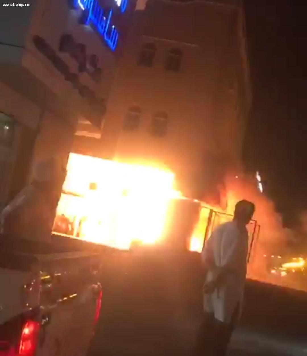 مدني خيبر يخمد حريق في محول كهرباء